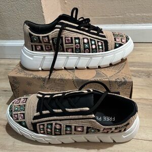 Free People crochet sneakers